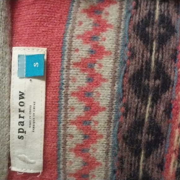 Anthropologie Sparrow Eyelet Closure Cardigan Sweater Size S - Picture 5 of 8